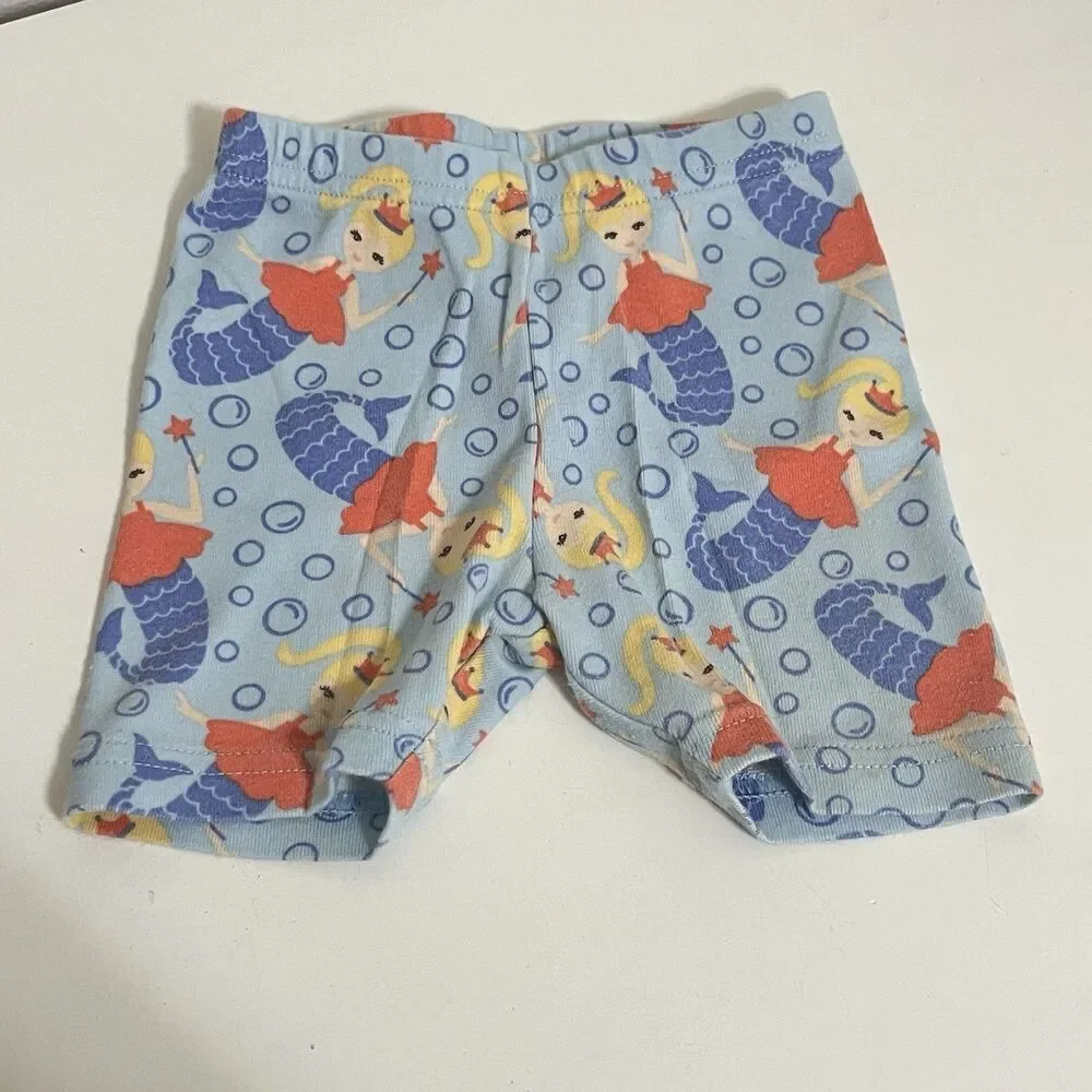 Gymboree Fairy Mermaid Magic Pajamas Shorts 2-Pc Set Girls Size 6-12 Months